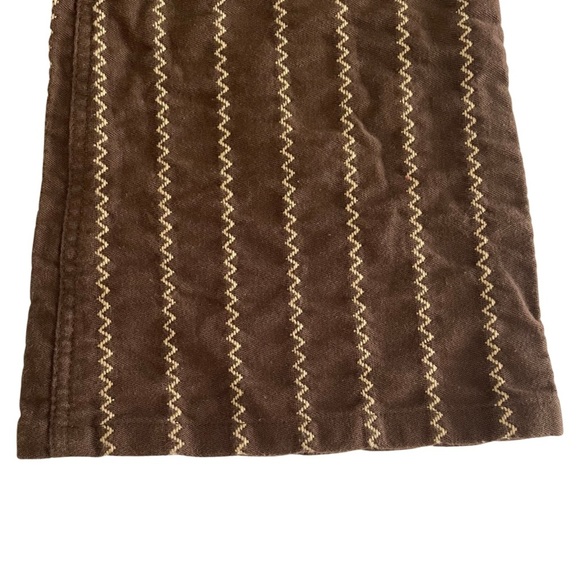 ❌ SOLD ❌ ALICE + Olivia Embroidered Flare Trousers Brown Size 6 - Picture 5 of 8